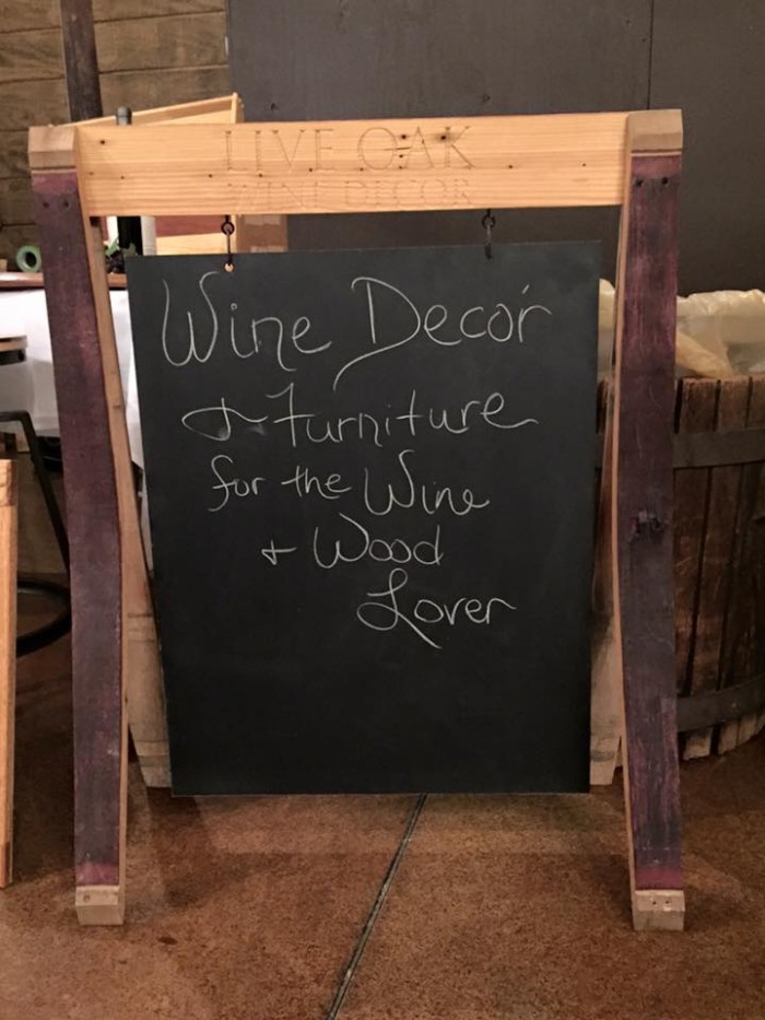 Wine Stave Chalkboard Sign 1