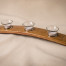 3 votive wine barrel stave home decor