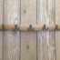 Stave Coat Rack with Small Double Hooks 2