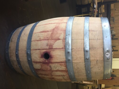 Sanded and Reinforced Wine Barrel 10