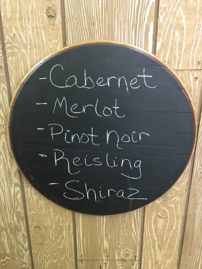 Wine Barrel End Chalkboard 1