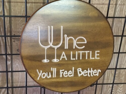 shop wine sign for home