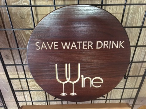 Save Water Drink Wine Sign 9