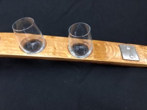 5 Glass Sampler Wine Flight with Authentic Barrel Banding 3