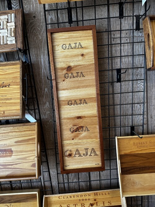GAJA Wine Crate Panel Wall Decor 25